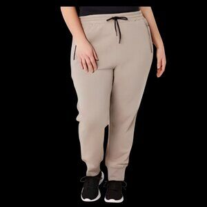 Sports Illustrated 2XWomen’s Mid-Rise Jogger Pants Taupe New with Tags